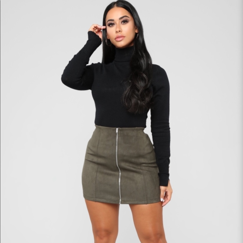 Farrah Faux Suede Skirt